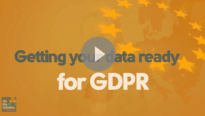 Getting your data ready for GDPR
