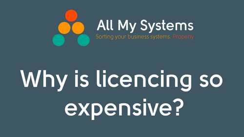 Why is licencing so expensive?