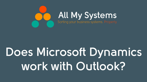 Does Microsoft Dynamics work with Outlook?