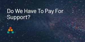 Do We Have To Pay For Support?