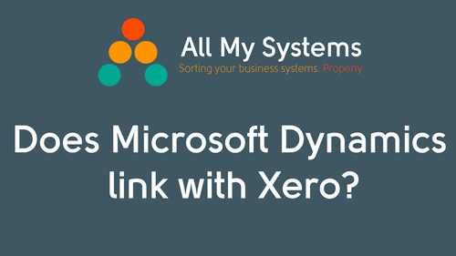 Does Microsoft Dynamics link with Xero? 