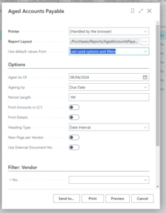 How To Run Reports In Business Central - All My Systems