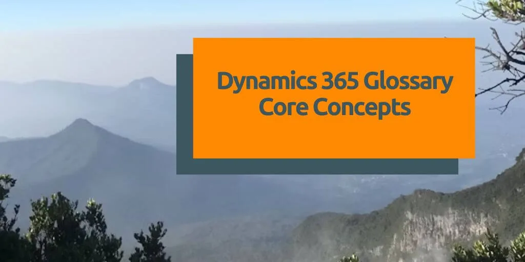 Dynamics 365 Glossary – Core Terms
